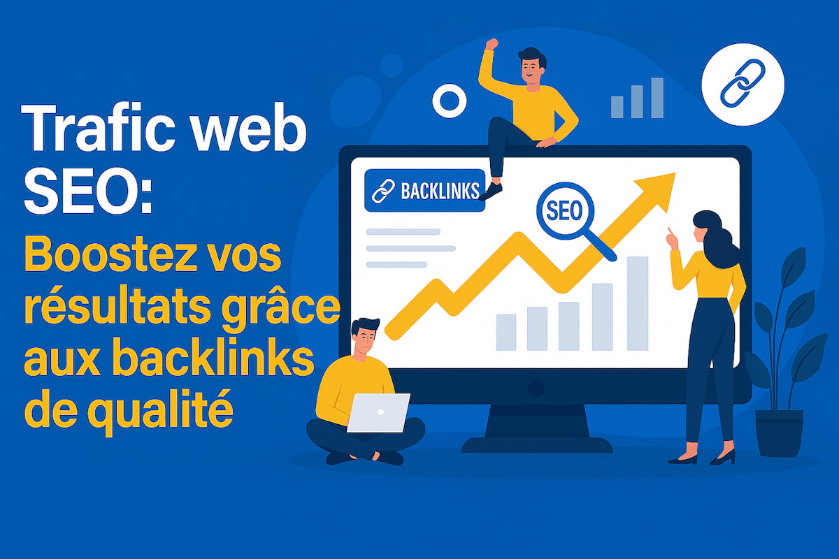 Trafic web SEO avec backlinks de qualité pour booster la visibilité